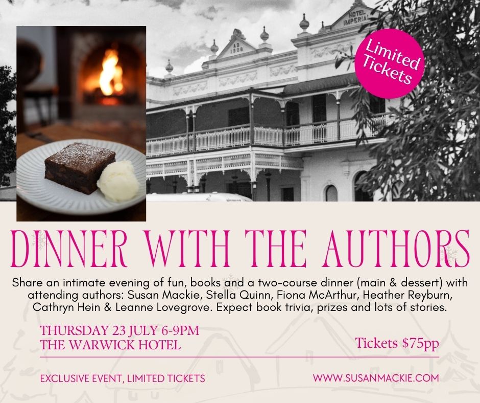 EVENT: Exclusive Dinner with the Authors: 23 July, Warwick QLD
