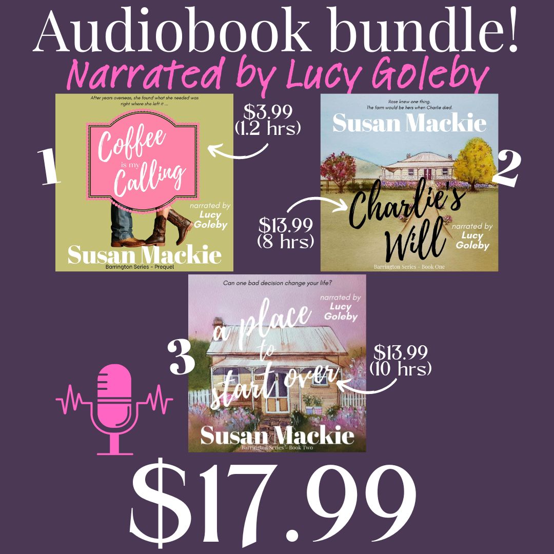 AUDIOBOOKS: Barrington Series Audiobook Bundle 1, 2, 3 - narrated by Lucy Goleby