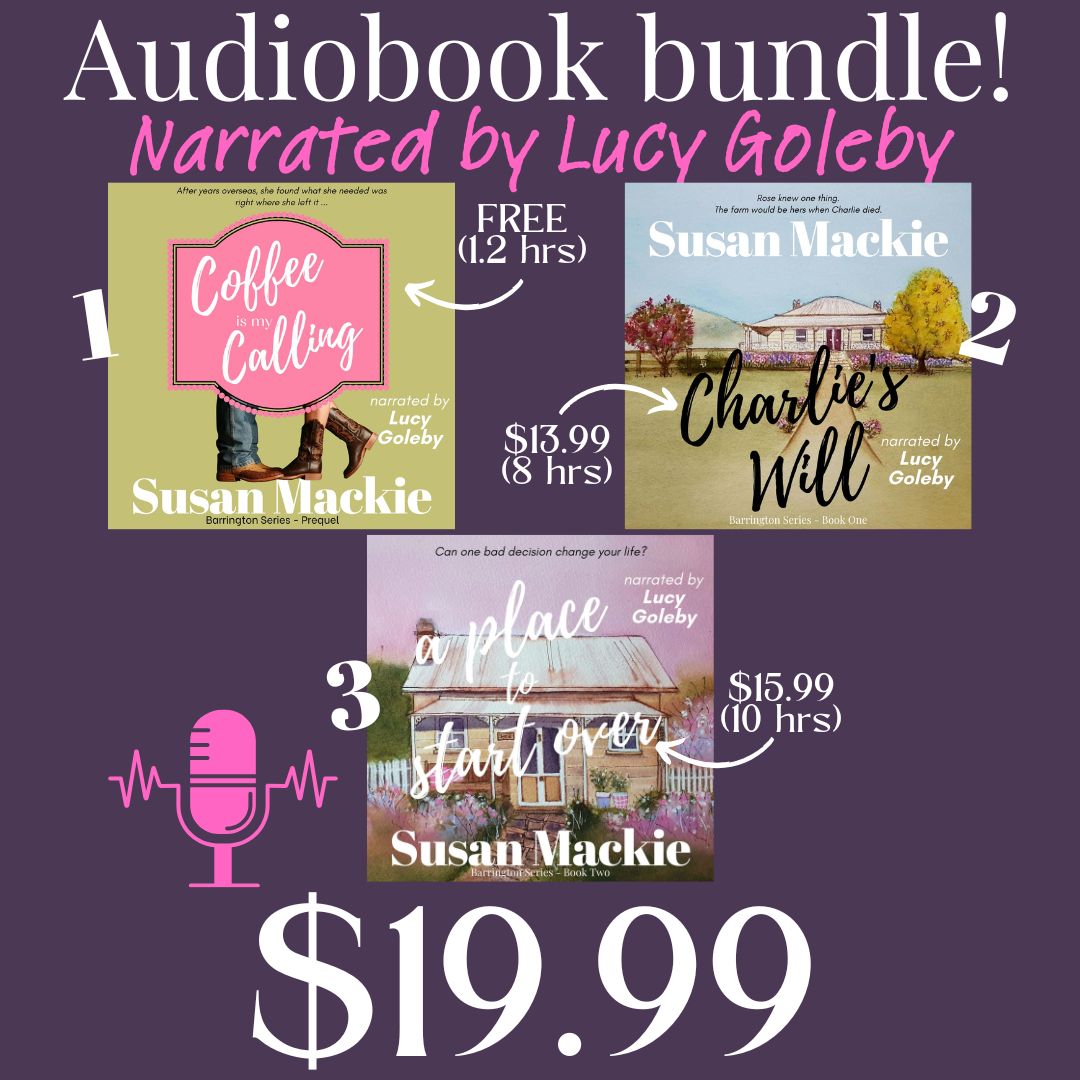 AUDIOBOOKS: Barrington Series Audiobook Bundle 1, 2, 3 - narrated by Lucy Goleby