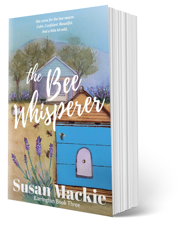 Paperback image of The Bee Whisperer with stunning original watercolour art on the cover by Fiona Hayes.