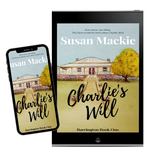 ebook and iphone image of Charlie's Will - book one in the Barrington Series - small town romance
