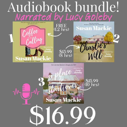 AUDIOBOOKS: Barrington Series Audiobook Bundle 1, 2, 3 - narrated by Lucy Goleby